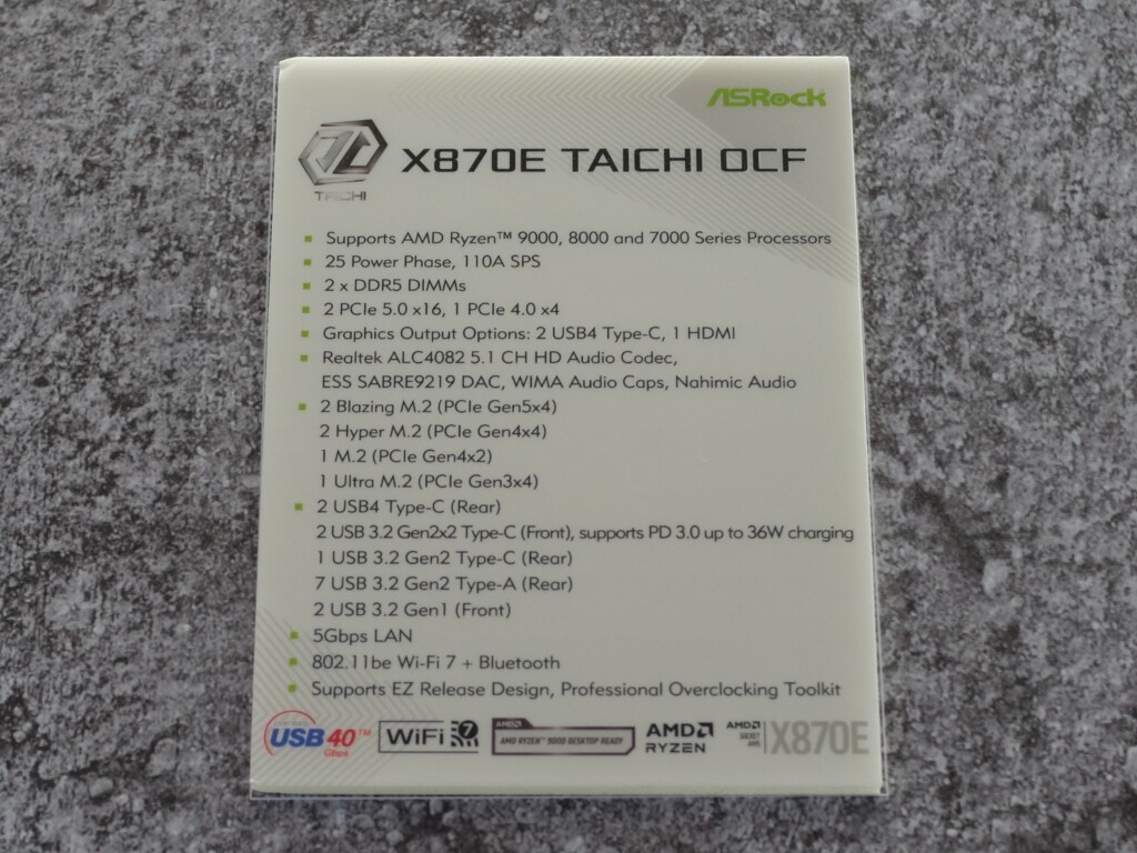 ASRock X870E Taichi OCF : l'OC Formula débarque sur Ryzen 2 asrock x870e taichi ocf specs