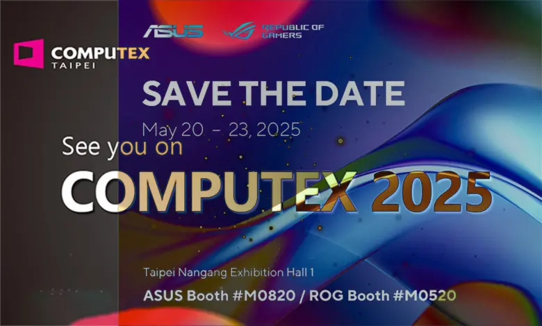 ASUS et ROG vont lever le voile sur leurs dernières innovations IA et des expériences de jeu immersives lors du Computex 2025 1 asus rog computex 2025 save the date