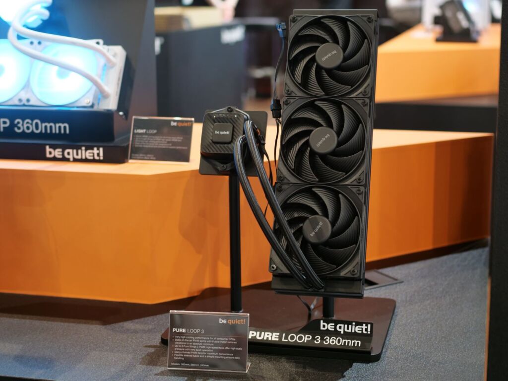 Nouveaux AIO Pure Loop 3 et 3 LX : be quiet! muscle son jeu au Computex 2025 7 be quiet pure loop 3 360 01