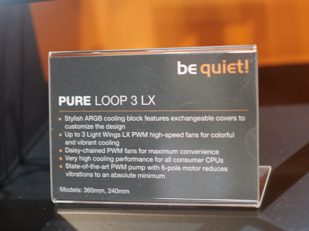 Nouveaux AIO Pure Loop 3 et 3 LX : be quiet! muscle son jeu au Computex 2025 6 be quiet pure loop 3 lx 01