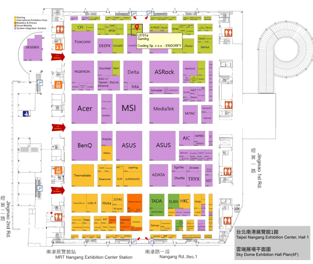 Endorfy au Computex 2025 : des nouveautés qui envoient du lourd ! 3 endorfy computex 2025 booth location