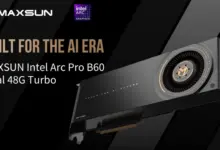 maxsun intel arc pro b60 dual 48 go turbo hero