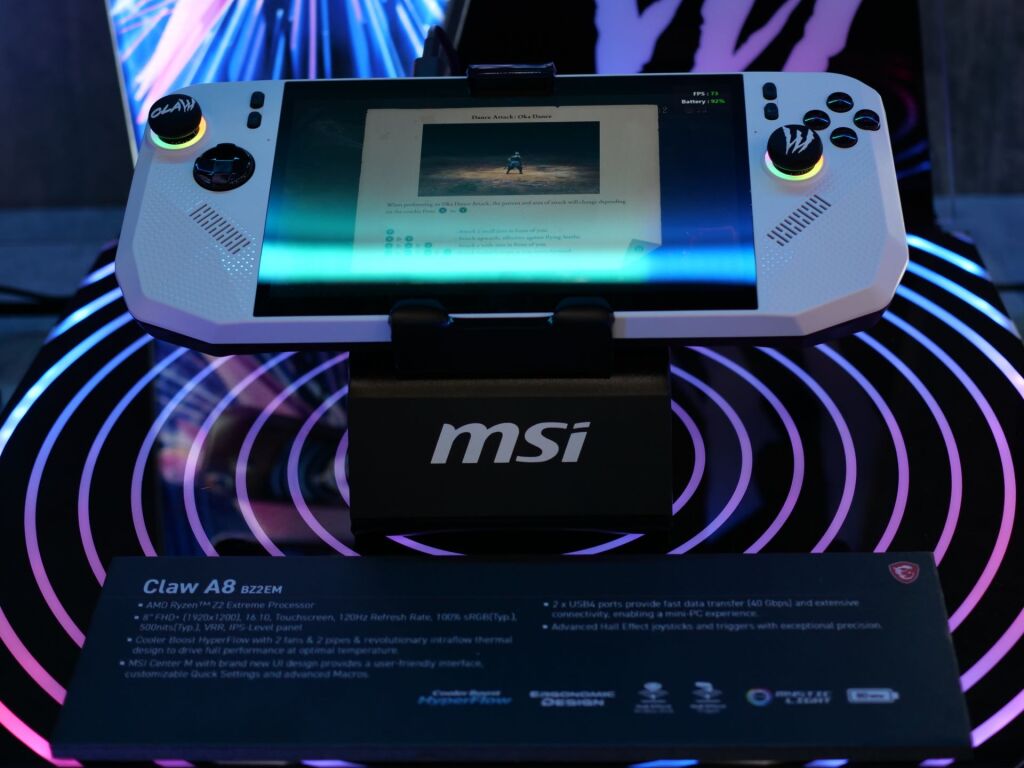 MSI Claw A8 BZ2EM : AMD RYZEN Z2 Extreme entre dans le game 5 msi claw a8 bz2em amd z2 extreme