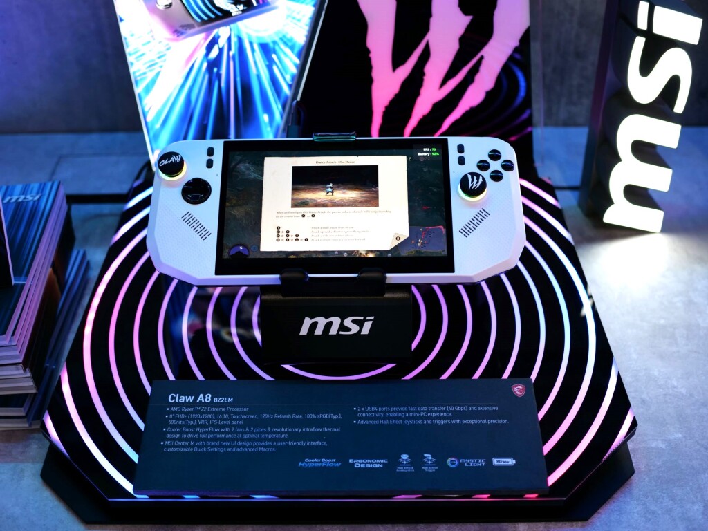 MSI Claw A8 BZ2EM : AMD RYZEN Z2 Extreme entre dans le game 2 msi claw a8 bz2em white