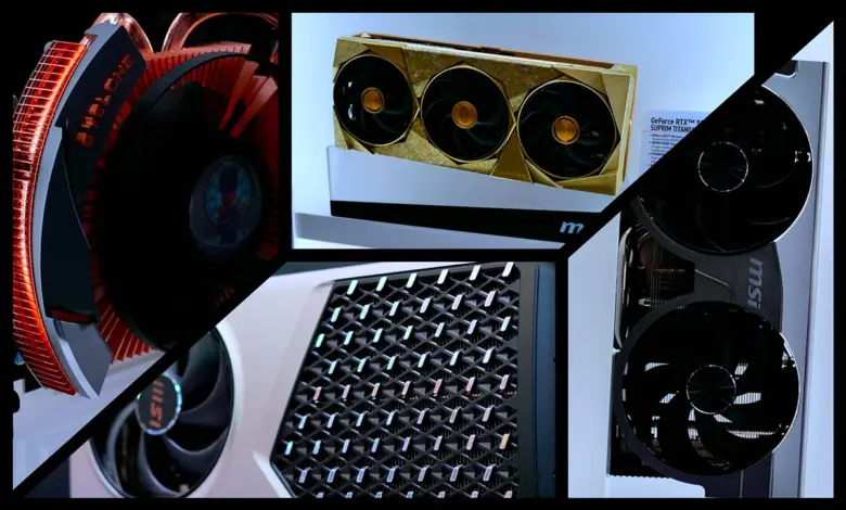 MSI RTX 50 : Designs rétro et innovations au Computex 2025 1 msi rtx 50 computex 2025