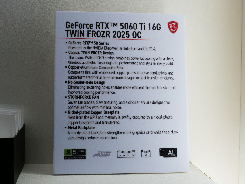 MSI RTX 50 : Designs rétro et innovations au Computex 2025 8 msi rtx 5060 ti Twin Frozr 2025 OC specs