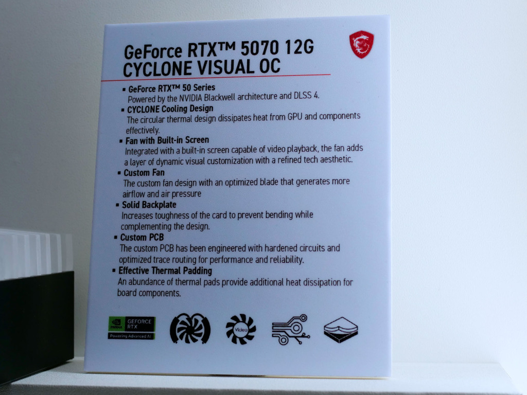 MSI RTX 50 : Designs rétro et innovations au Computex 2025 6 msi rtx 5070 cyclone visual oc specs