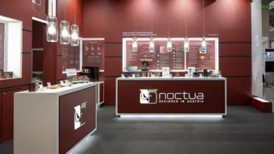 Noctua COMPUTEX 2025 : NF-A12x25 G2, AIO, Thermosiphon et éditions spéciales RTX 5080, Antec Flux, Seasonic et Pulsar 53 noctua computex stand booth 2025