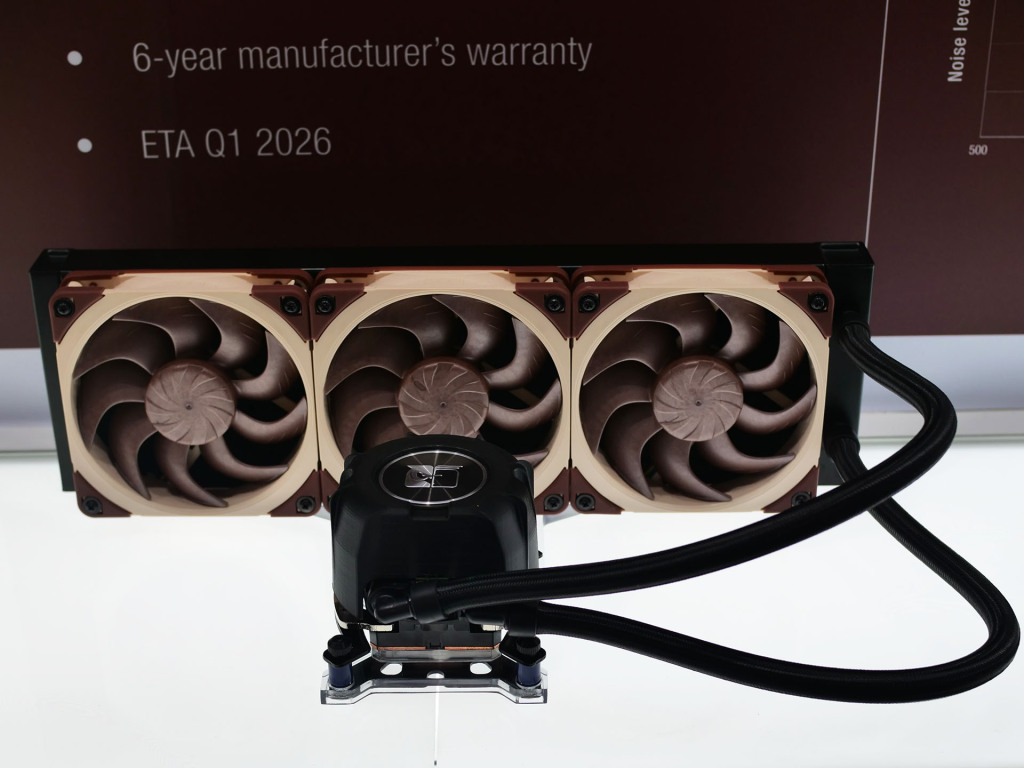 Noctua COMPUTEX 2025 : NF-A12x25 G2, AIO, Thermosiphon et éditions spéciales RTX 5080, Antec Flux, Seasonic et Pulsar 9 noctua watercooling aio 01
