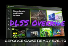 nvidia app dlss overrides driver 576 40