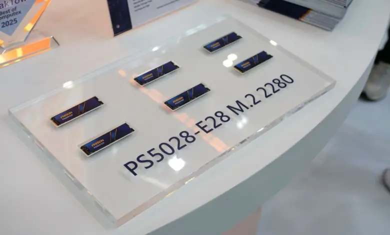 Phison E28 : un contrôleur SSD PCIe 5.0 boosté à l’IA, dévoilé au Computex 2025 1 phison ps5028 e28 ssd gen5