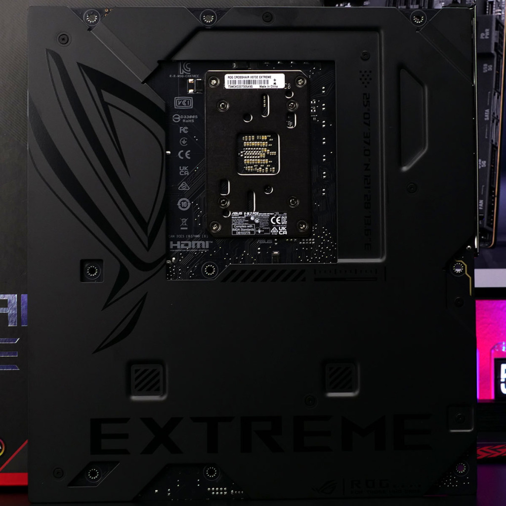 rog crosshair x870e extreme backplate