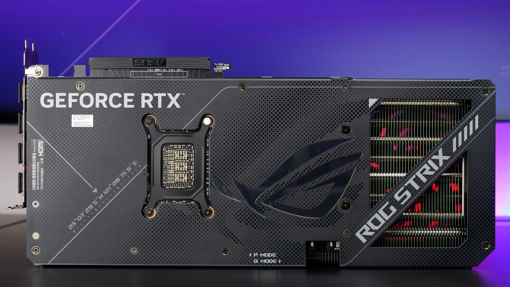 rog strix rtx5070ti o16g backplate