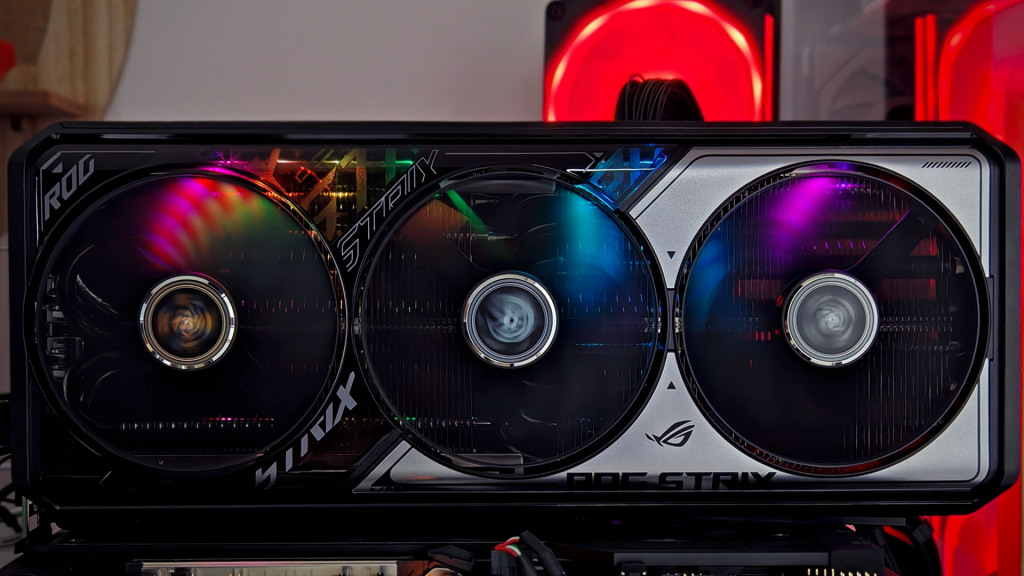 rog strix rtx5070ti o16g rgb show