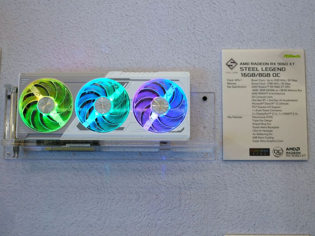 AMD RX 9060 XT : RDNA 4, 3.13 GHz et jusqu’à 16 Go pour dominer le 1080p 6 rx 9060 xt steel legend