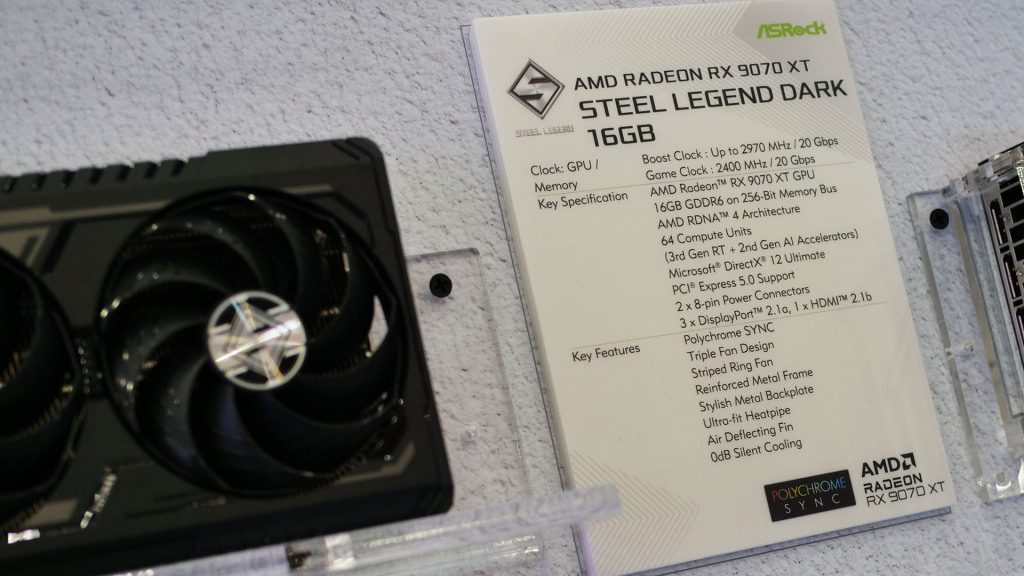 COMPUTEX 2025 : ASRock muscle la gamme RX 9070 XT avec les modèles Steel Legend Dark et Taichi White 6 rx 9070 xt steel legend dark 01