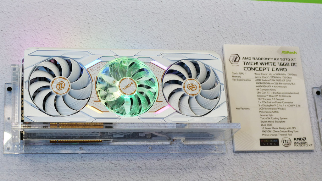 COMPUTEX 2025 : ASRock muscle la gamme RX 9070 XT avec les modèles Steel Legend Dark et Taichi White 3 rx 9070 xt taichi white gpu computex 2025