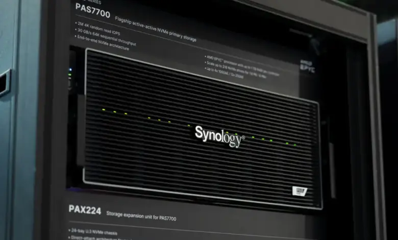 Synology PAS7700, une solution de stockage NVMe active-active pour les charges de travail critiques des entreprises 1 synology pas7700
