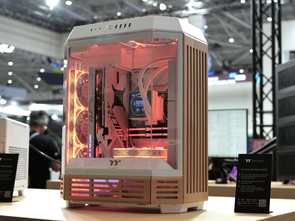 Thermaltake Wood Series : des boîtiers PC au design scandinave splendide pour 2025 3 thermaltake tower 600 wood 02