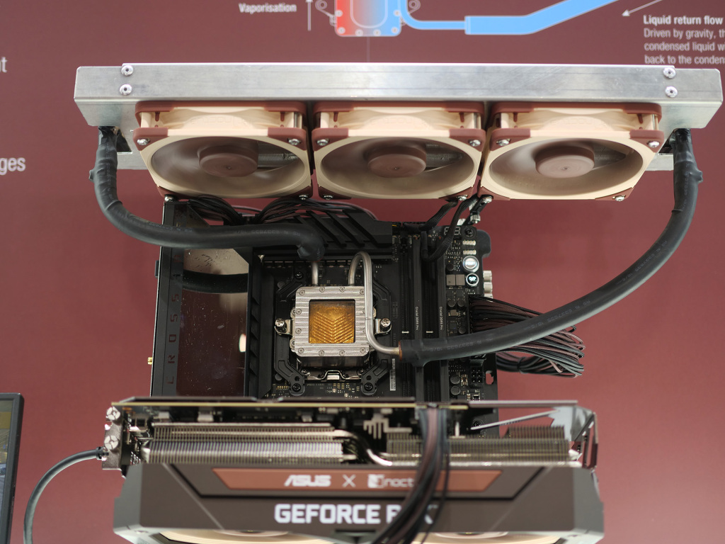 Noctua COMPUTEX 2025 : NF-A12x25 G2, AIO, Thermosiphon et éditions spéciales RTX 5080, Antec Flux, Seasonic et Pulsar 6 thermosiphon noctua calyos 01
