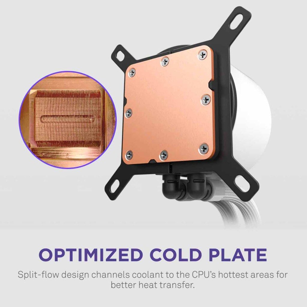 Découvrez le nouvel AIO NZXT Kraken Plus 4 AIO NZXT Kraken Plus coldplate