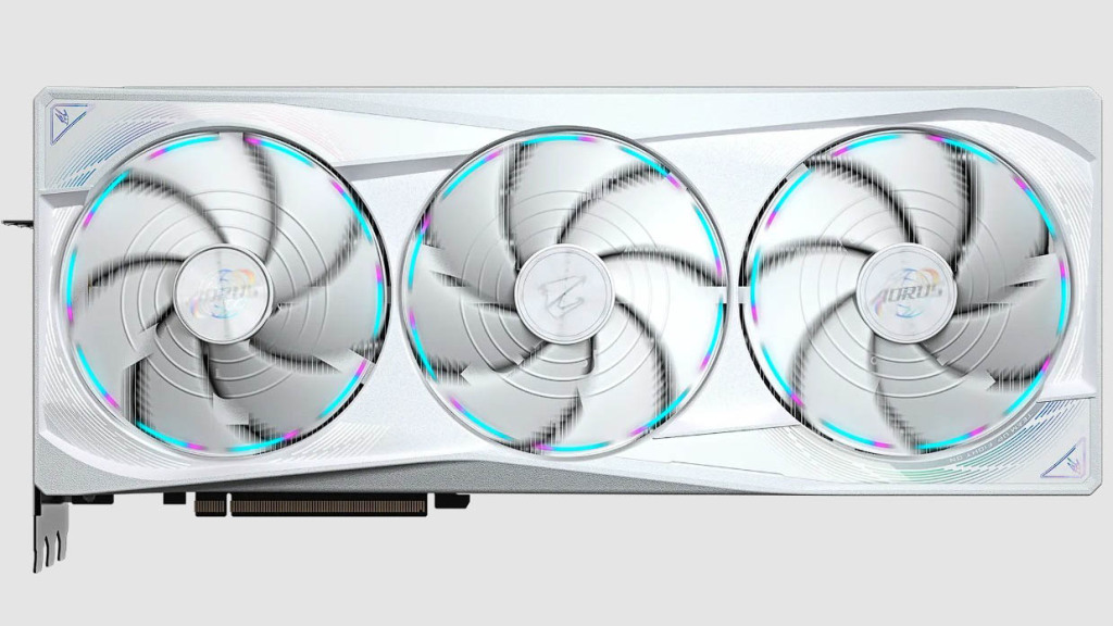 GIGABYTE lance la carte graphique AORUS GeForce RTX 5090 STEALTH ICE 2 AORUS GeForce RTX 5090 STEALTH ICE 32G face