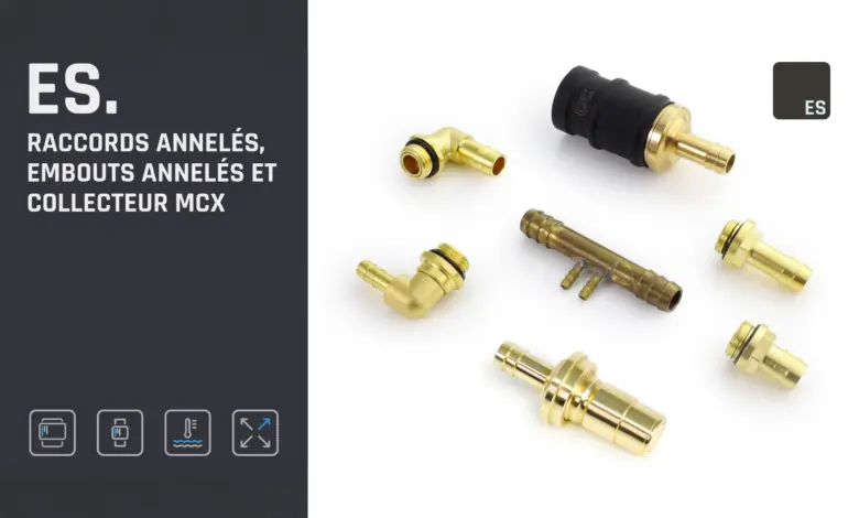 Nouveaux embouts annelés et raccords rapides Alphacool 1 Alphaccool embouts raccords Couv