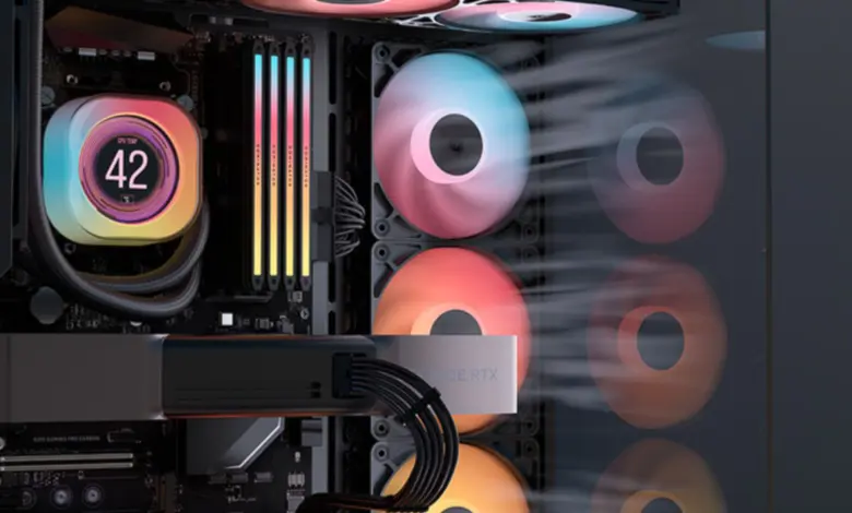CORSAIR dévoile des ventilateurs RS-R avec rotors inversés pour un éclairage RGB sans obstruction 1 CORSAIR RS R Couv