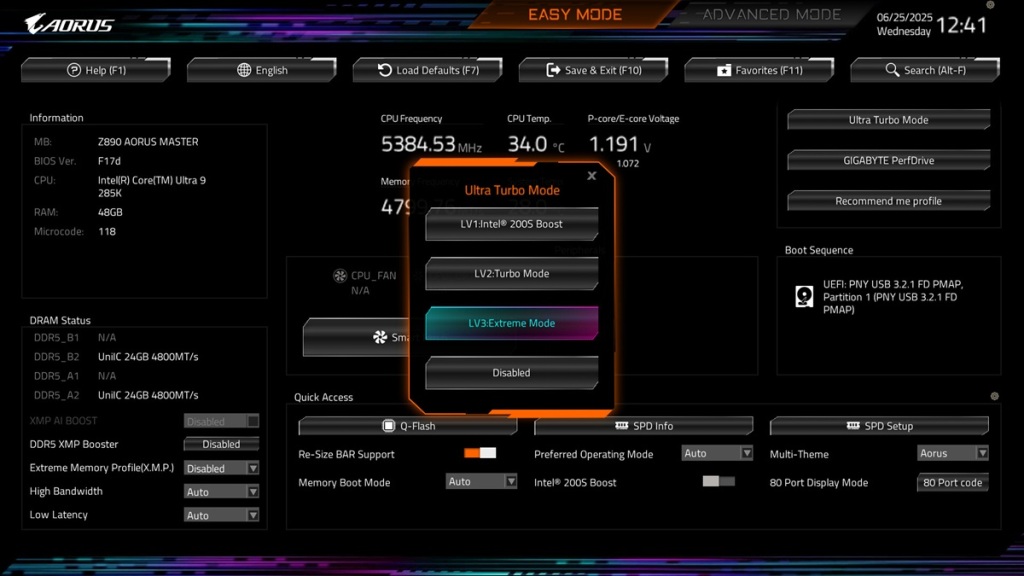 GIGABYTE active l’Ultra Turbo sur Z890 : Un pansement haut débit pour les Core Ultra 200S 2 GIGA Ultra Turbo intel core ultra 200s
