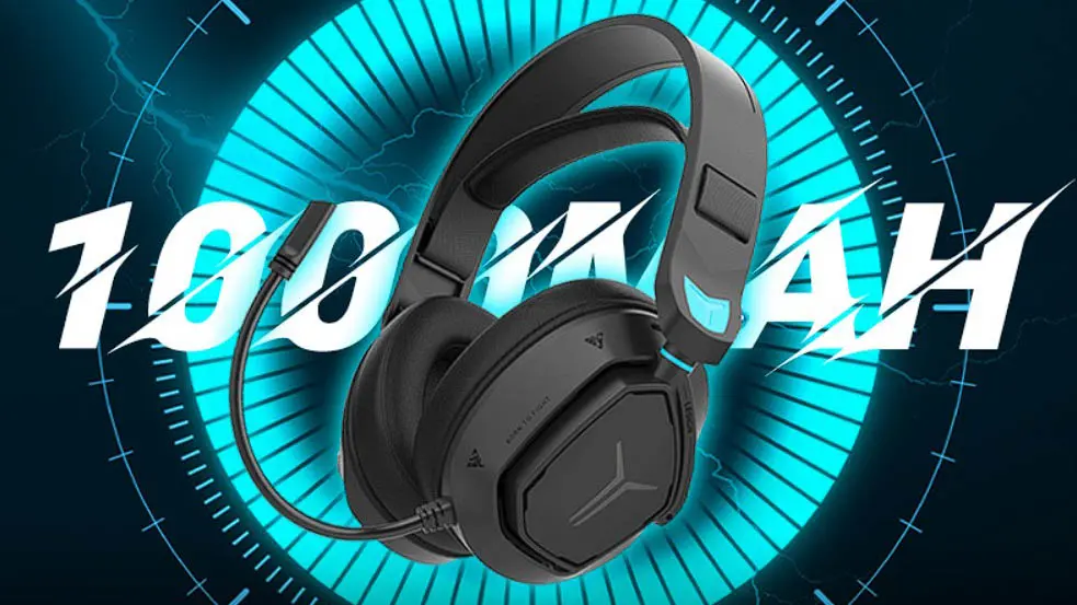 Lenovo Legion R360 : un casque de jeu avec haut-parleurs 50 mm, trois modes de connexion et une autonomie de 70 heures 4 Lenovo Legion R360 batterie