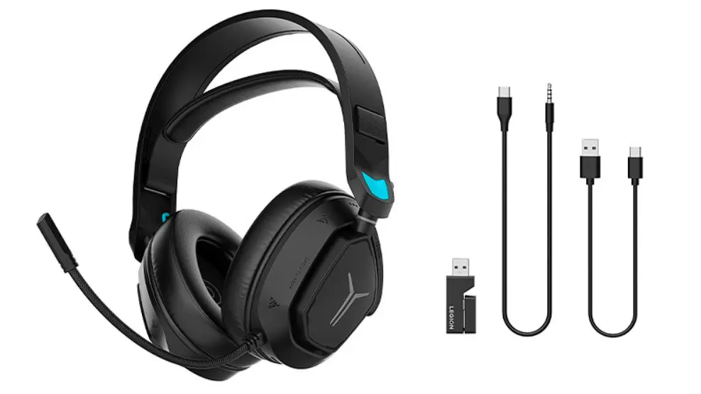 Lenovo Legion R360 : un casque de jeu avec haut-parleurs 50 mm, trois modes de connexion et une autonomie de 70 heures 2 Lenovo Legion R360 connexions