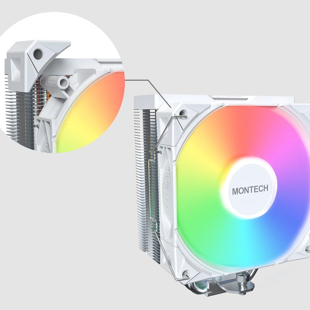 MONTECH annonce son nouveau ventirad NX400 4 MONTECH NX400 coussinets