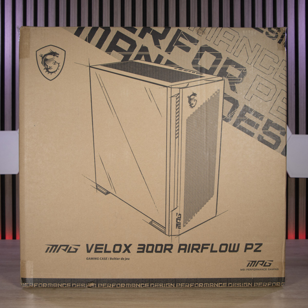 MSI MPG Velox 300R Airflow PZ emballage face arrière
