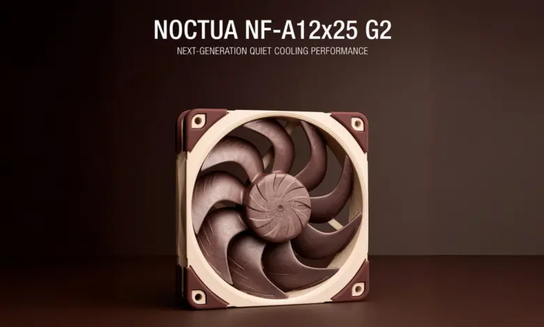 Noctua présente le ventilateur NF-A12x25 G2 de 120 mm nouvelle génération 1 Noctua NF A12x25 G2 Couv