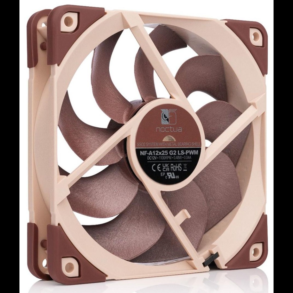 Noctua présente le ventilateur NF-A12x25 G2 de 120 mm nouvelle génération 3 Noctua NF-A12x25 G2 arrière