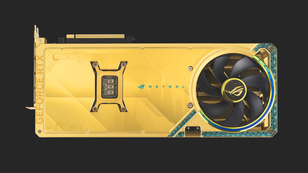 ASUS ROG Astral GeForce RTX 5080 Dhahab CORE OC : l’or continue de briller 3 ROG Astral GeForce RTX 5080 Dhahab CORE OC Edition 03
