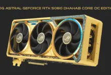 ROG Astral GeForce RTX 5080 Dhahab CORE OC Edition