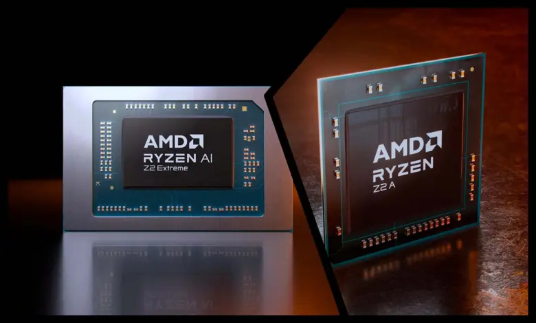 AMD Ryzen Z2 : la gamme s’élargit avec les Ryzen AI Z2 Extreme et Ryzen Z2 A 1 amd ryzen z2 series