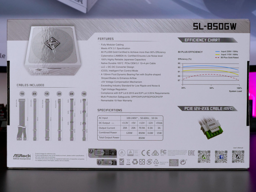 asrock steel legend SL-850GW box 02