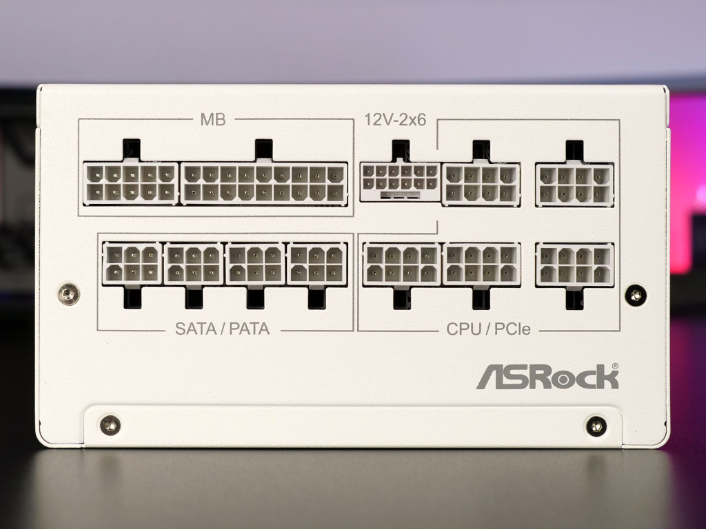 asrock steel legend SL 850GW connecteurs