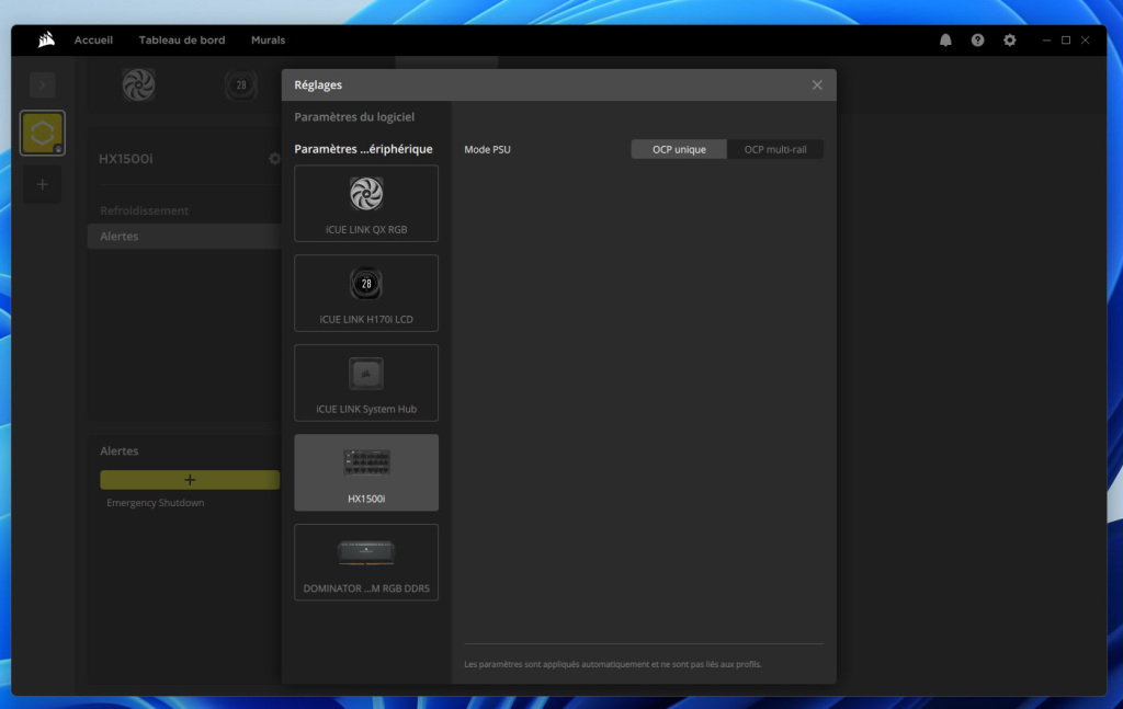 Test CORSAIR HX1500i 2025 : l’alimentation PC ultime ? 29 corsair hx1500i icue 05