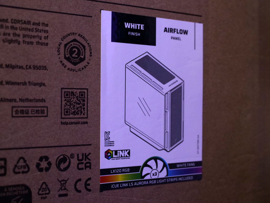 etiquette identification du corsair icue link 5000t lx rgb