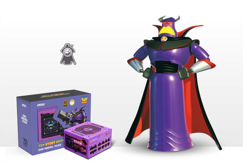 Collection Toy Story MSI : Buzz Lightyear et Woody prennent le contrôle du hardware 5 msi mag a850gl toy story violette