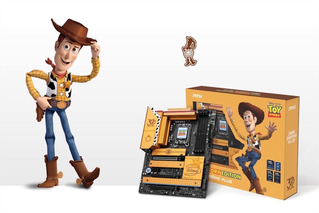 Collection Toy Story MSI : Buzz Lightyear et Woody prennent le contrôle du hardware 4 msi z890 gaming plus toy story edition