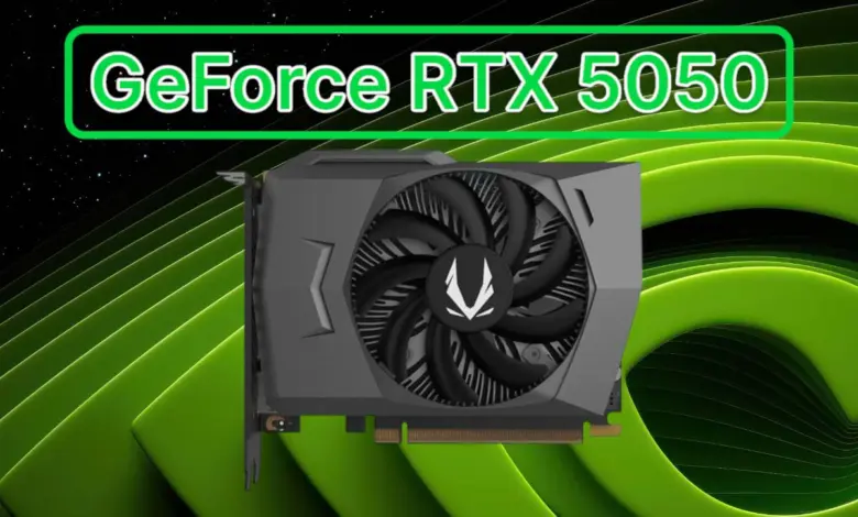 GeForce RTX 5050 : la mémoire GDDR6 à 20 Gbps confirmée 1 nvidia geforce rtx 5050 gddr6 20g