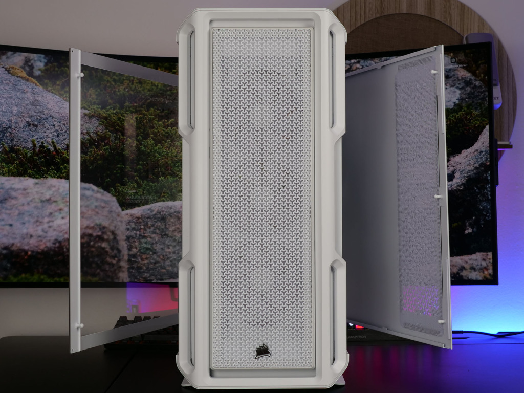 ouverture panneaux corsair icue link 5000t lx rgb fixation charniere
