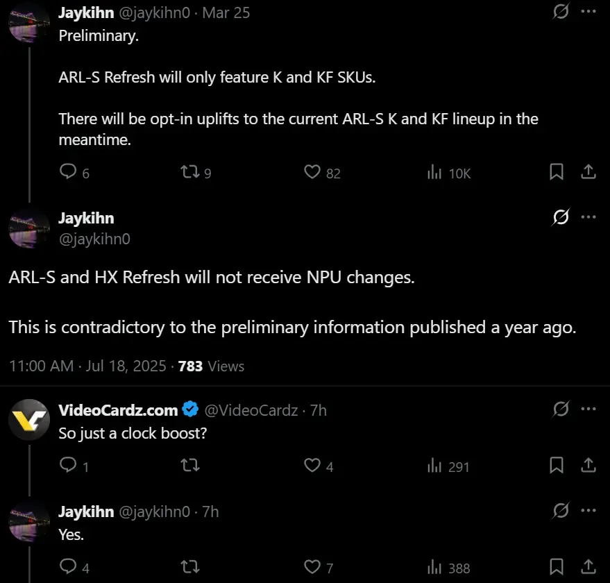 Intel Arrow Lake Refresh : un simple boost de fréquence pour clore le cycle du socket LGA-1851 ? 3 ARROW LAKE REFRESH