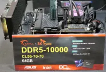 ASUS ROG Maximus Z890 HERO CAMM2 10000 mhz gskill