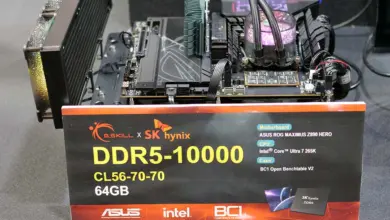 G.Skill fracasse la barre des 10 000 MT/s avec la DDR5 CAMM2, sans refroidissement extrême 3 ASUS ROG Maximus Z890 HERO CAMM2 10000 mhz gskill