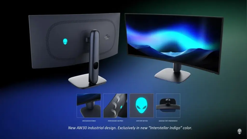 Alienware dévoile deux écrans gaming survitaminés : QD-OLED 280 Hz et IPS 320 Hz 9 AW30 design